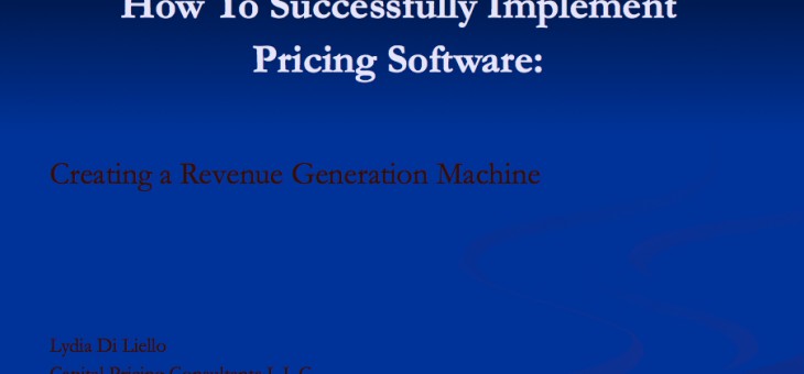 Pricing Software Presentation